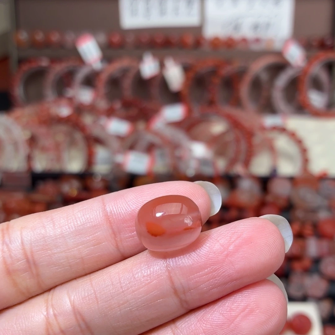 南红玛瑙未镶嵌颈饰枣珠13*11