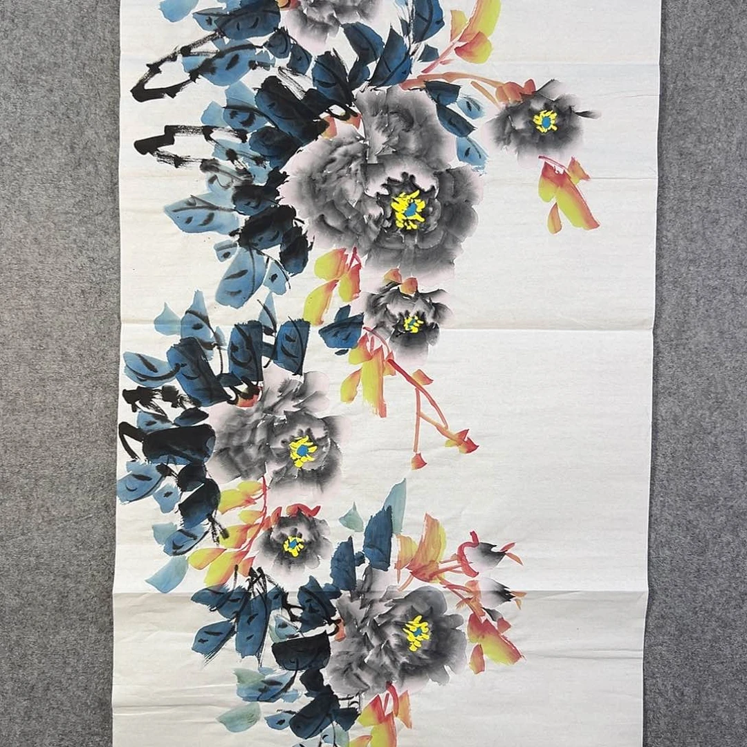 国画136 牡丹花盛开的季节来啦