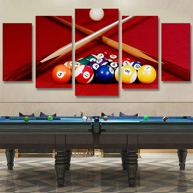 高级感台球厅装饰画台球励志墙面壁画俱乐部桌球简约斯诺克挂画