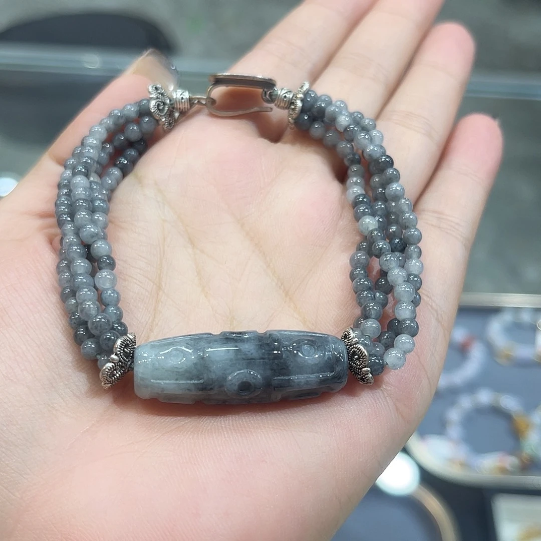 未镶嵌手链翡翠乌鸡