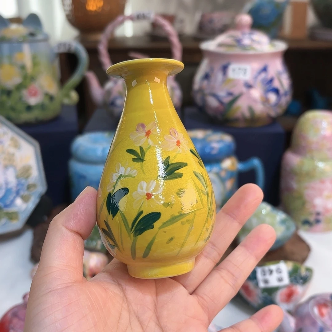 景德镇手绘高温釉下彩陶瓷茶具