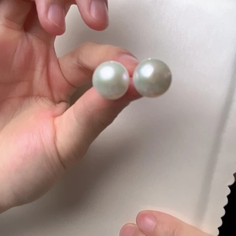 淡水珍珠耳饰未镶嵌