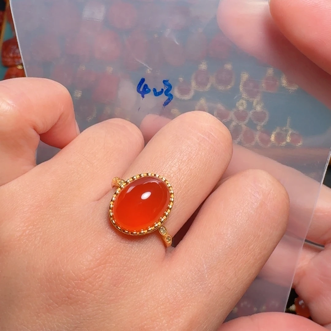 南红玛瑙南红银S925镶嵌