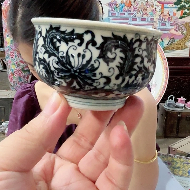 摆件景德镇高温陶瓷如是杯聂杏生
