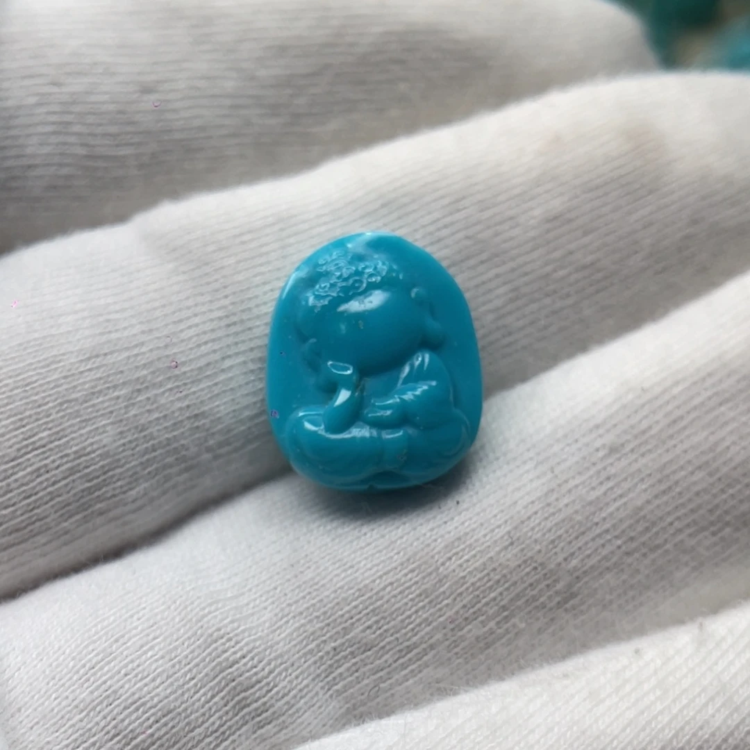 绿松石未镶嵌颈饰卡12.3-15-5.6