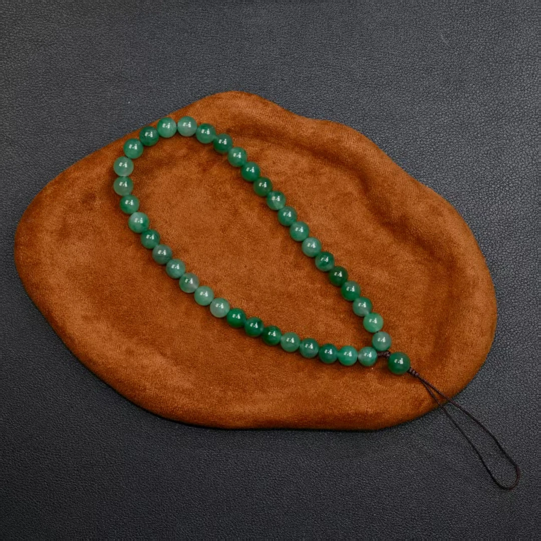 天然非洲翠A或车挂手机链8mm 珠串