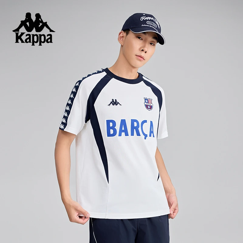 Kappa运动短袖女夏季新款纯棉户外运动休闲跑步t恤男款