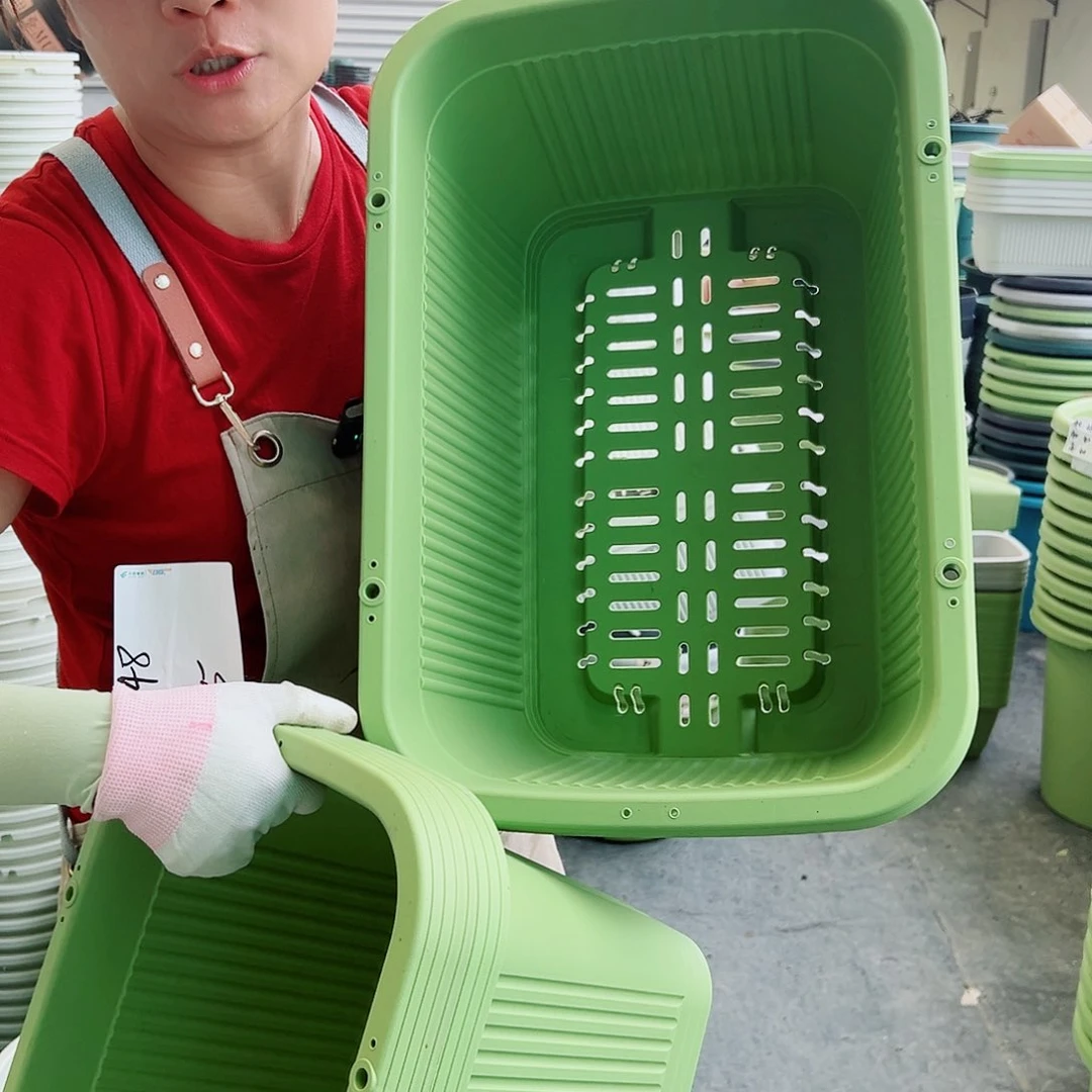 菜盆500#果绿色3个无托