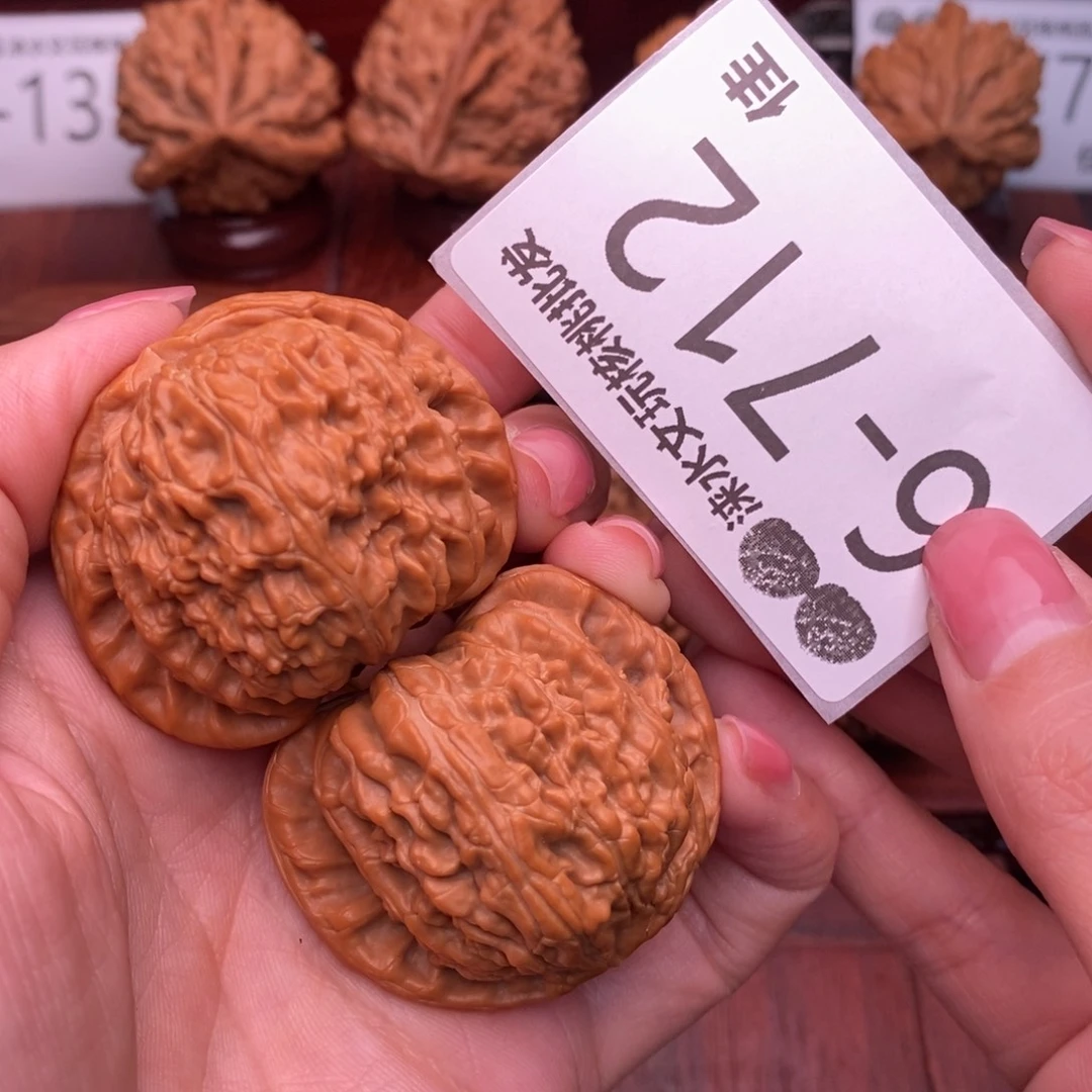 文玩核桃把件44闷白