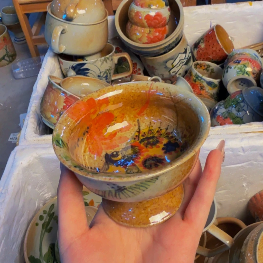 瓷片景德镇陶瓷手工手绘