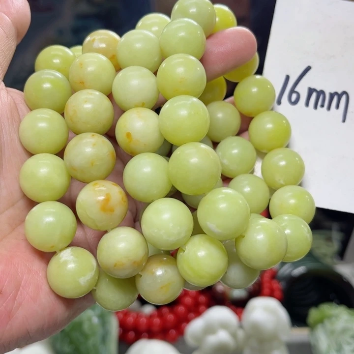 蛇纹石玉手串多样性发货未镶嵌