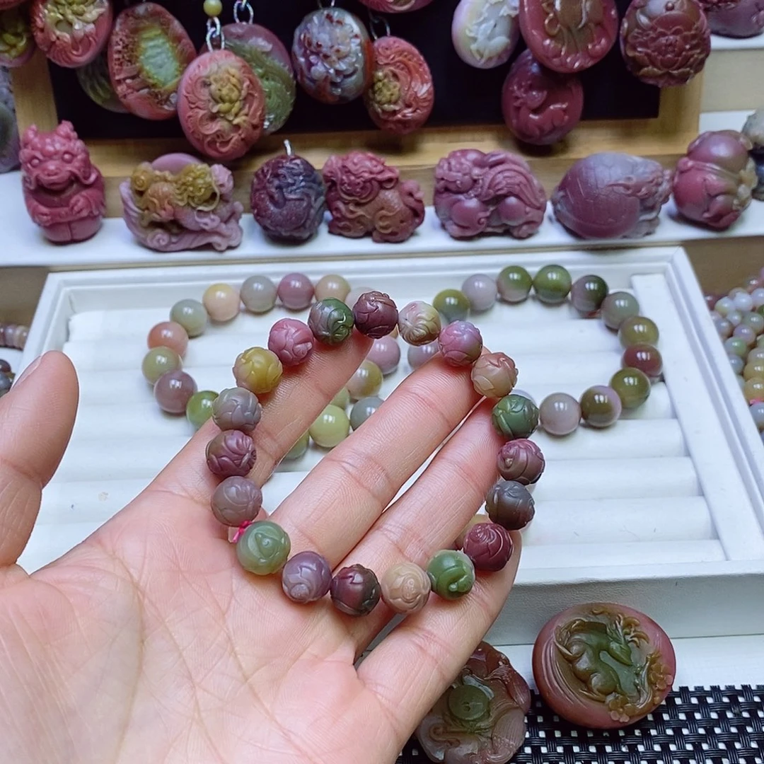 玛瑙/玉髓盐源玛瑙手串未镶嵌