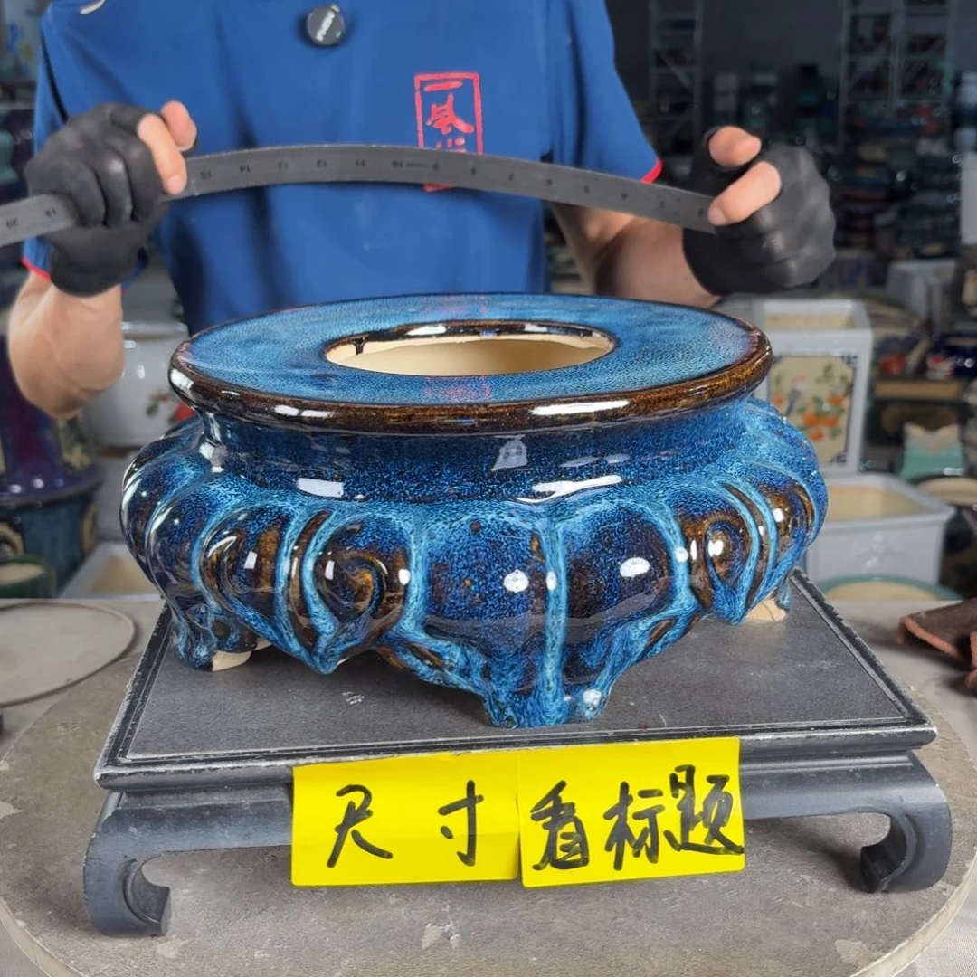 一风堂石湾花盆 面25高13