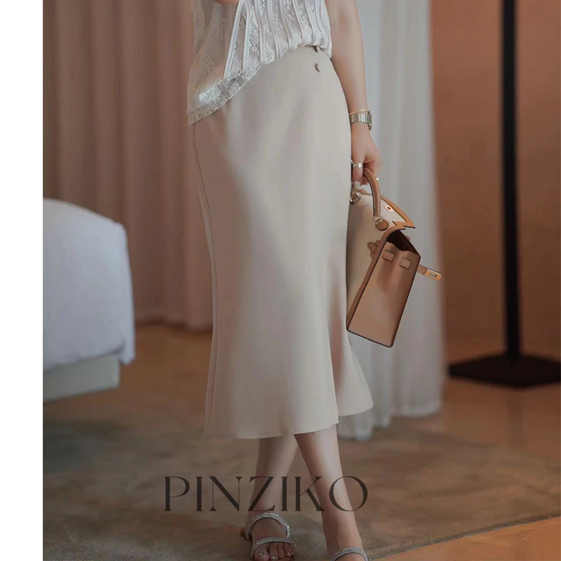 【年终宠粉大促】【PINZIKO】曲线~开叉显瘦包臀半身裙TJA277