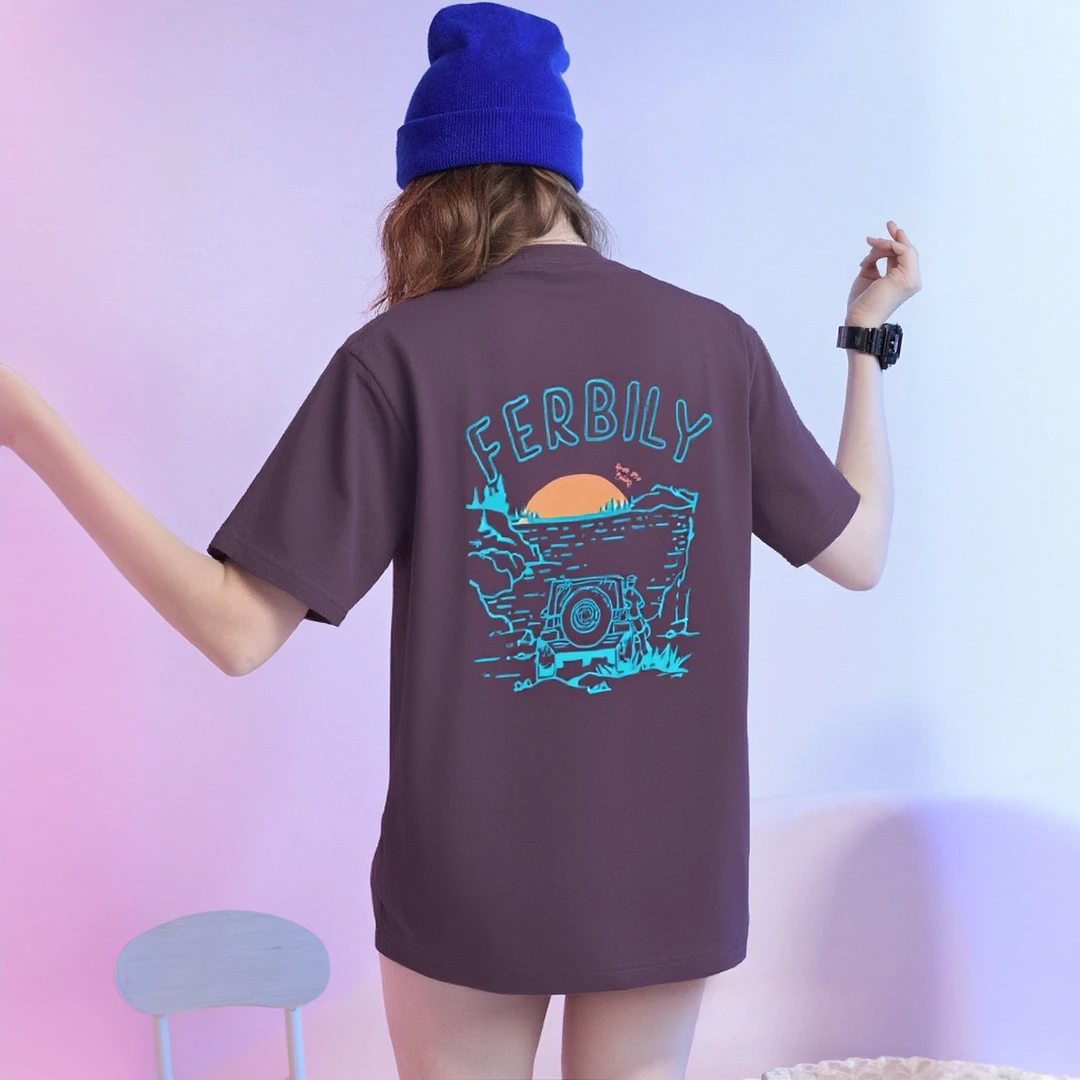 【现货发】暖阳限定国风色系.菖蒲230g精梳棉男女短袖T恤小众上衣服