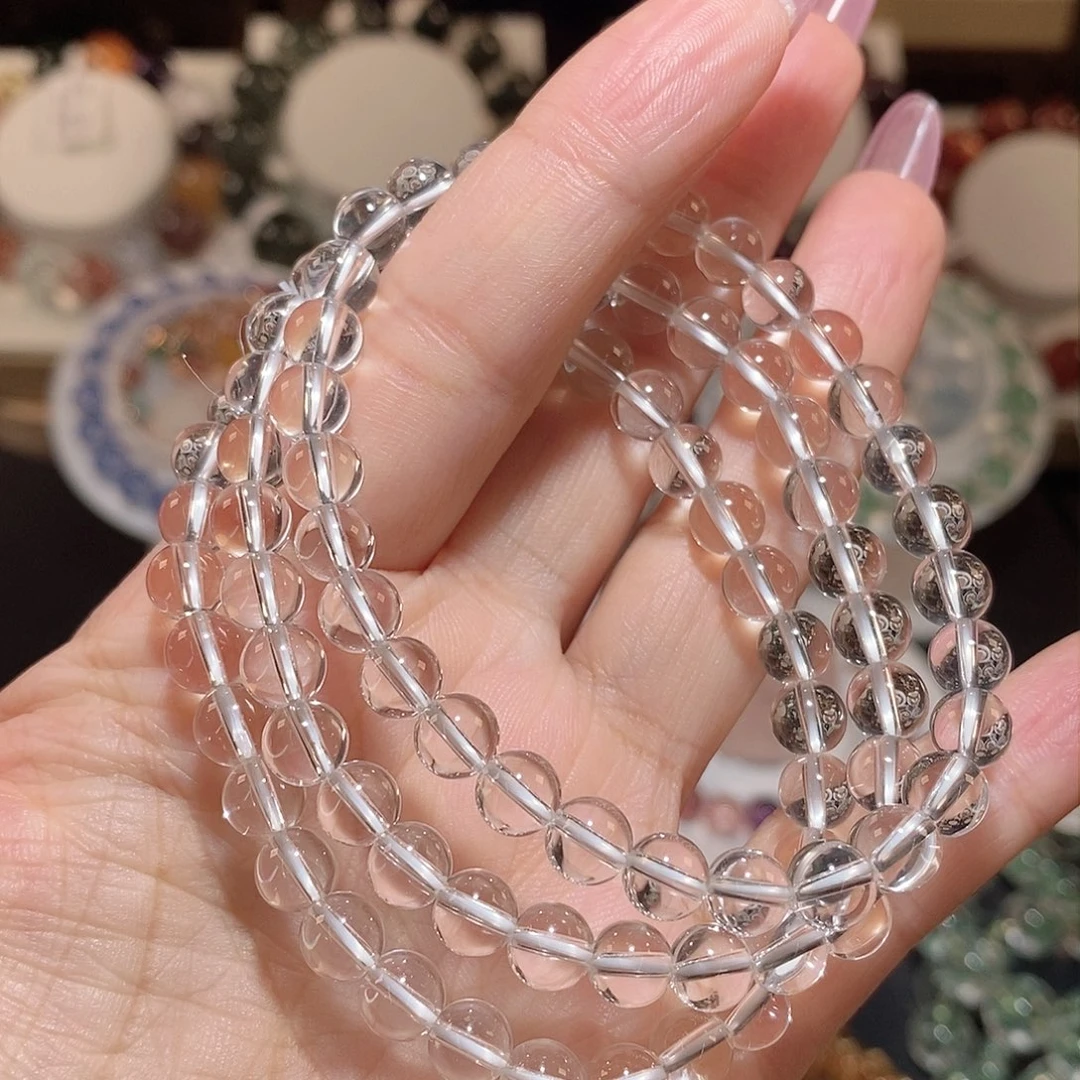 水晶手链未镶嵌K白水晶三圈