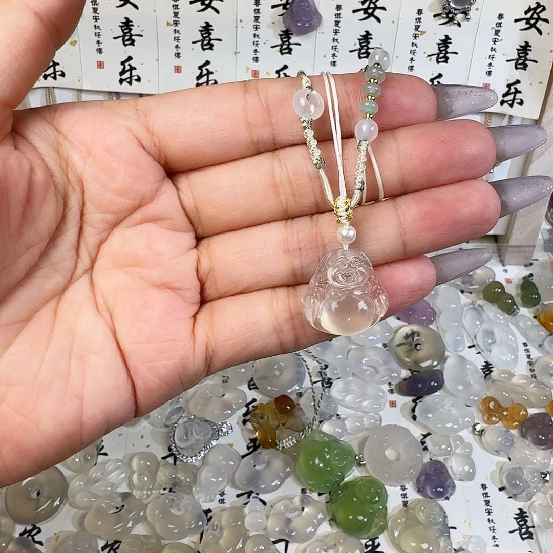 举***枝玛瑙/玉髓颈饰未镶嵌
