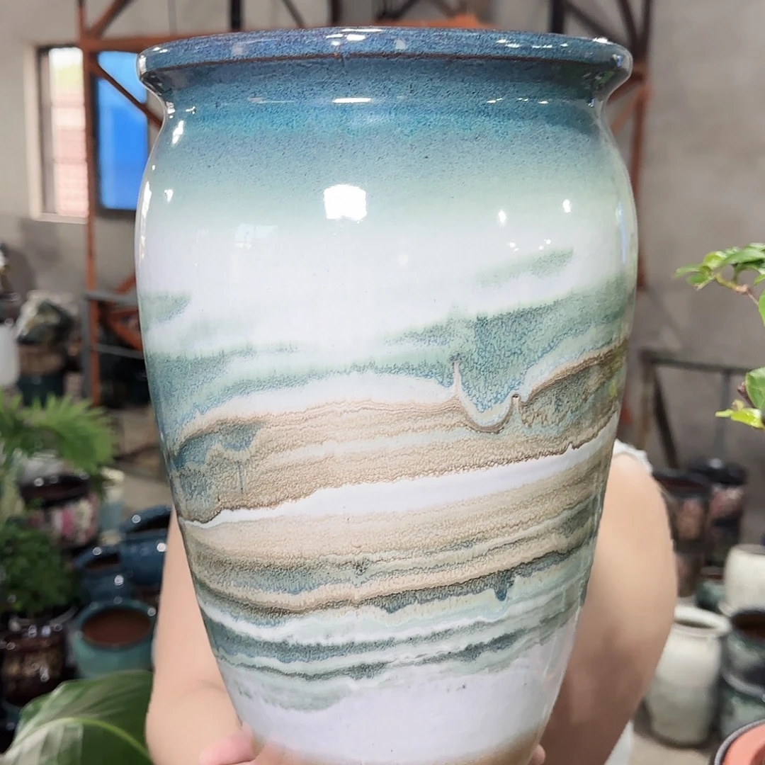紫砂花盆高30口20