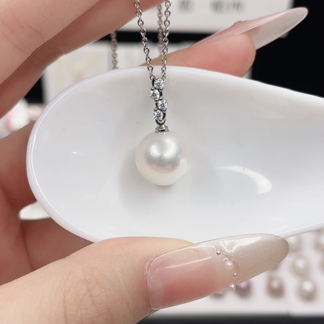 合金淡水珍珠吊坠(赠链)