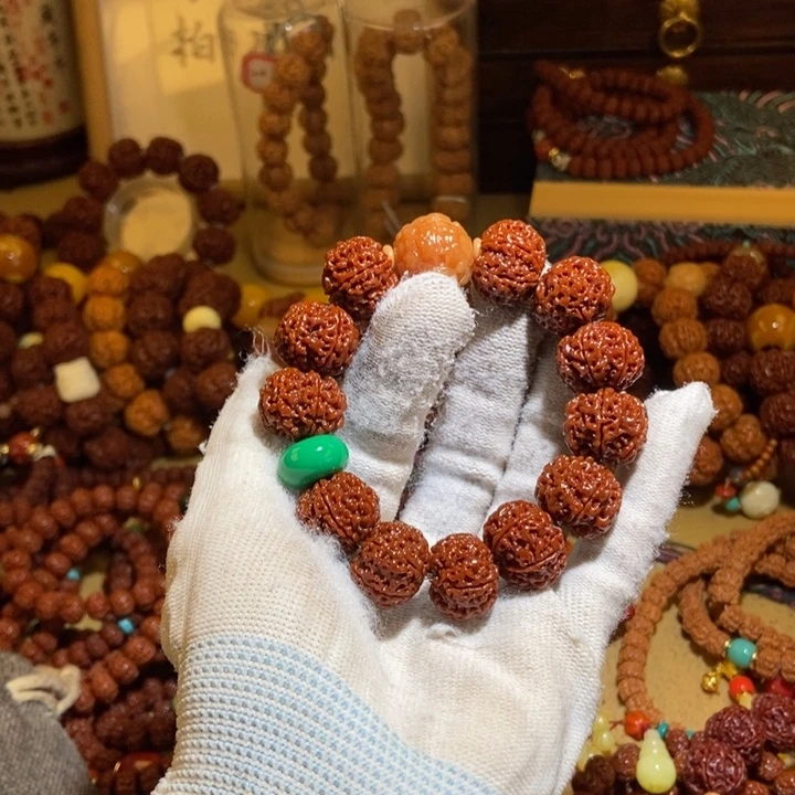 金刚菩提吊坠196玉化貔貅绿扣