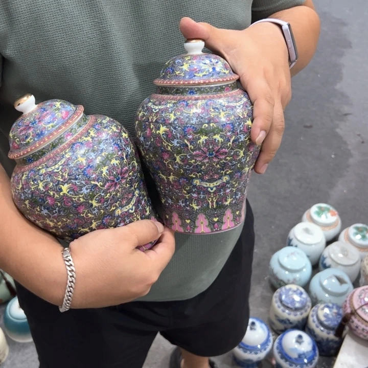 瑕疵福利品陶瓷茶叶罐介意勿拍