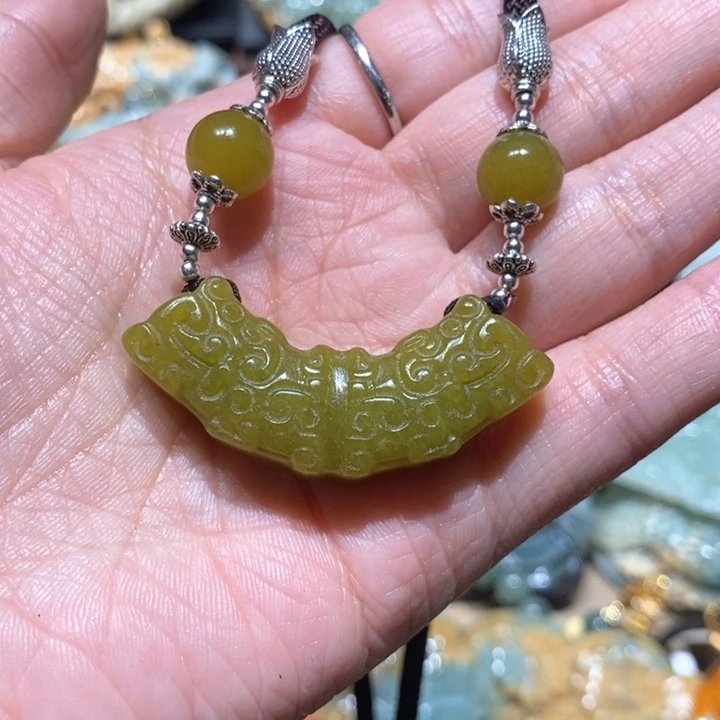 岫玉毛衣链未镶嵌