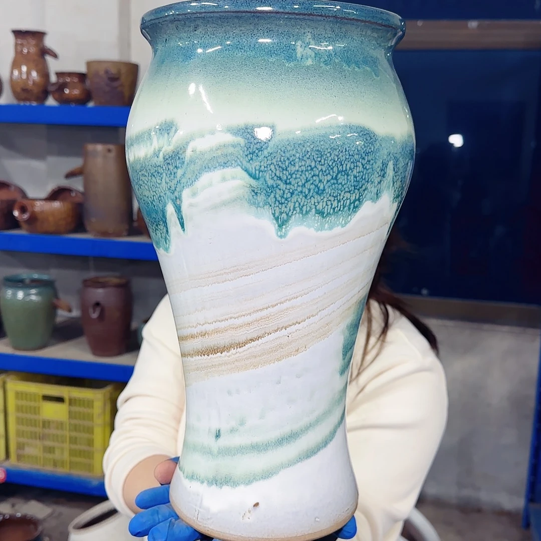 紫砂花盆高36口18