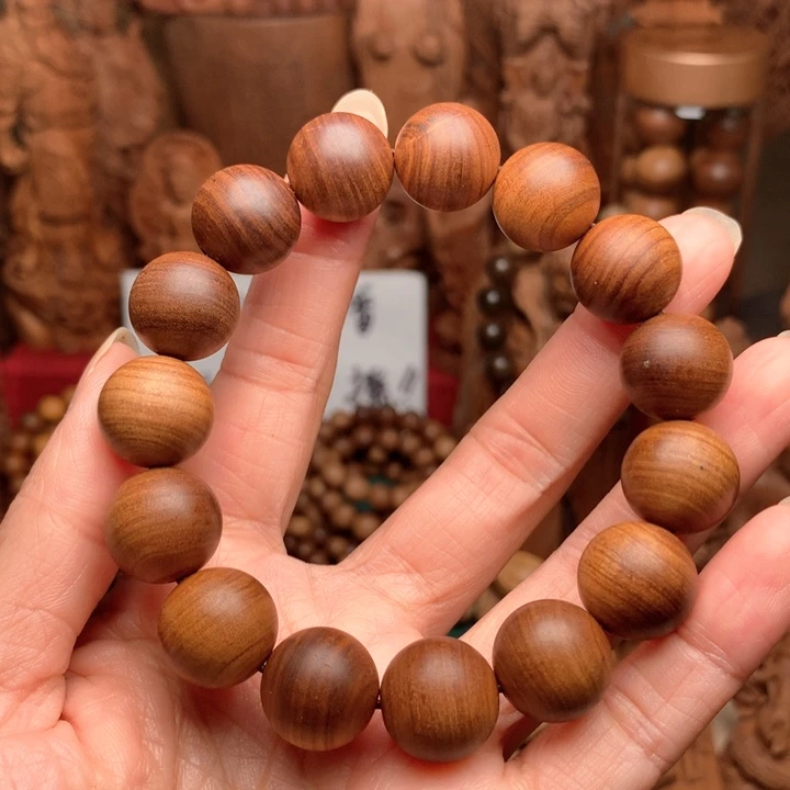 檀香木手串/手链老山檀1.5药香沉水瑕疵