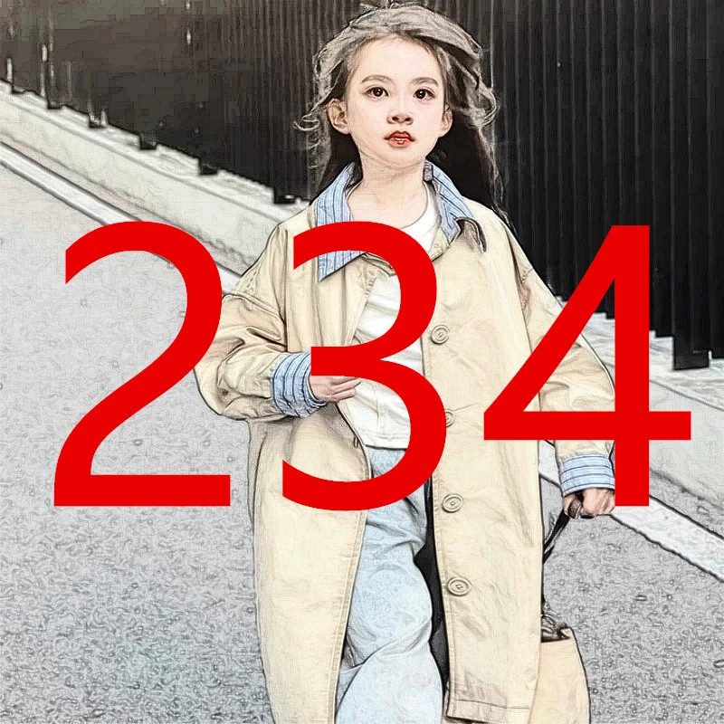 【MG】编码234秋冬外套男女童长款厚棉服99359