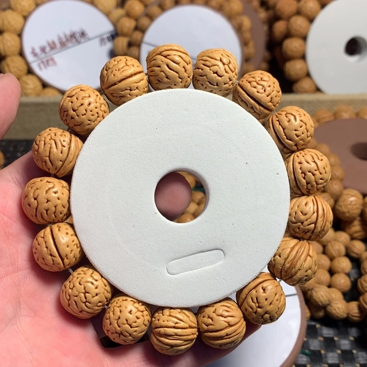 如***风手串桃核12#野生绣球