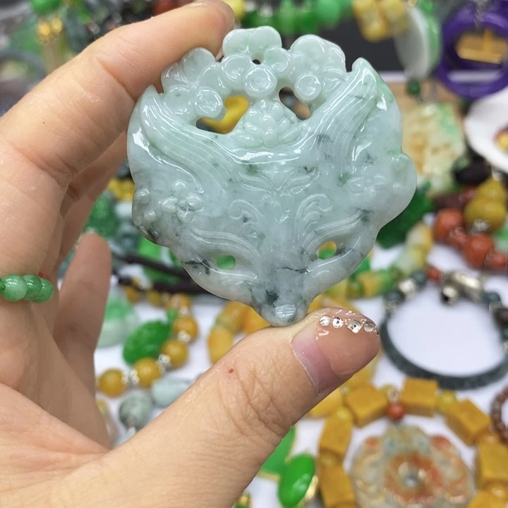 翡翠未镶嵌颈饰项链70