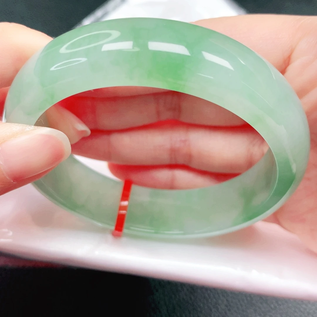 翡翠未镶嵌手镯59圈