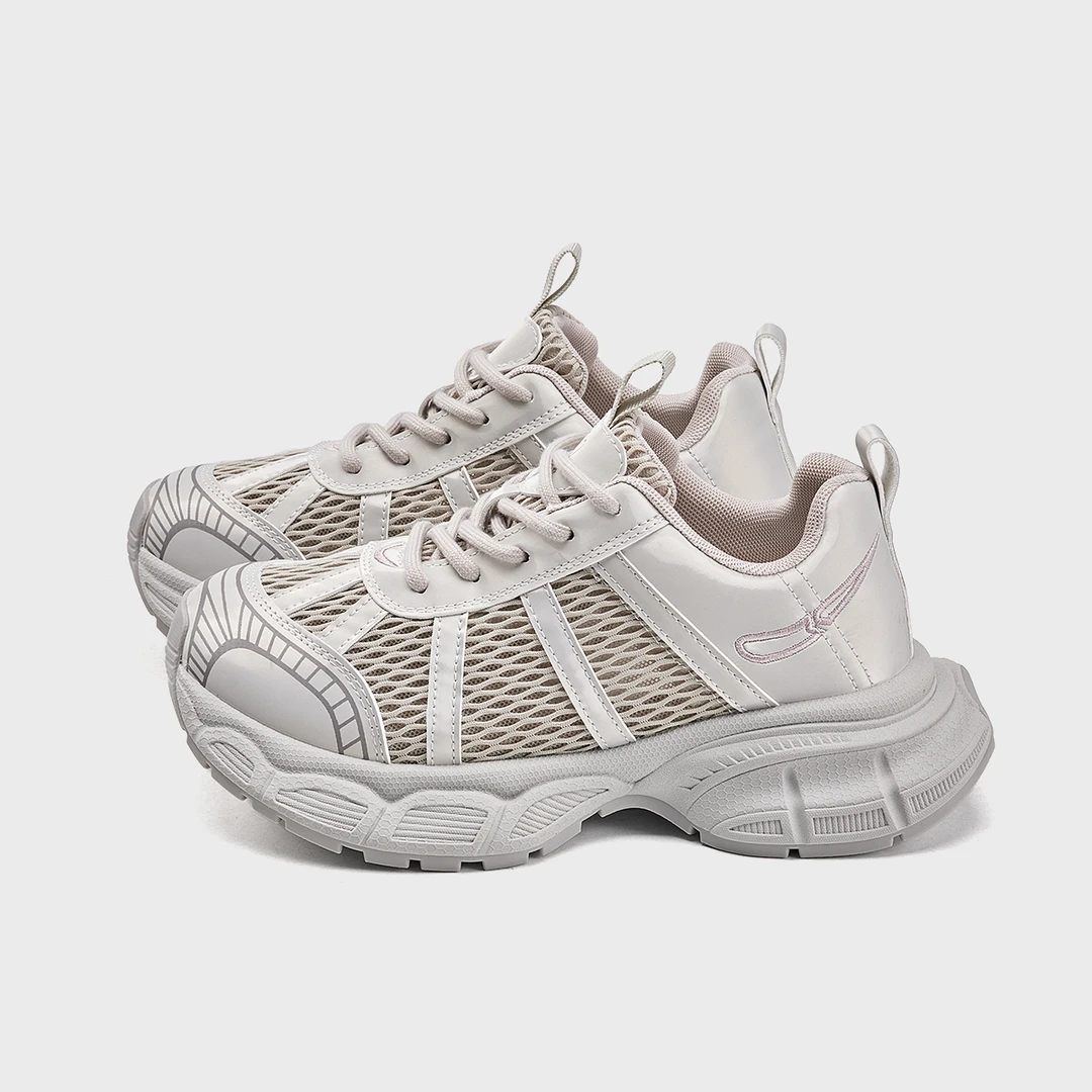 苏苏严选厚底老爹鞋女2025夏季新款透气百搭软底运动鞋轻便休闲鞋