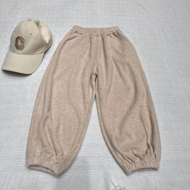 55319高端童装时尚百搭休闲时尚针织裤C2-1-2儿童休闲裤阔腿