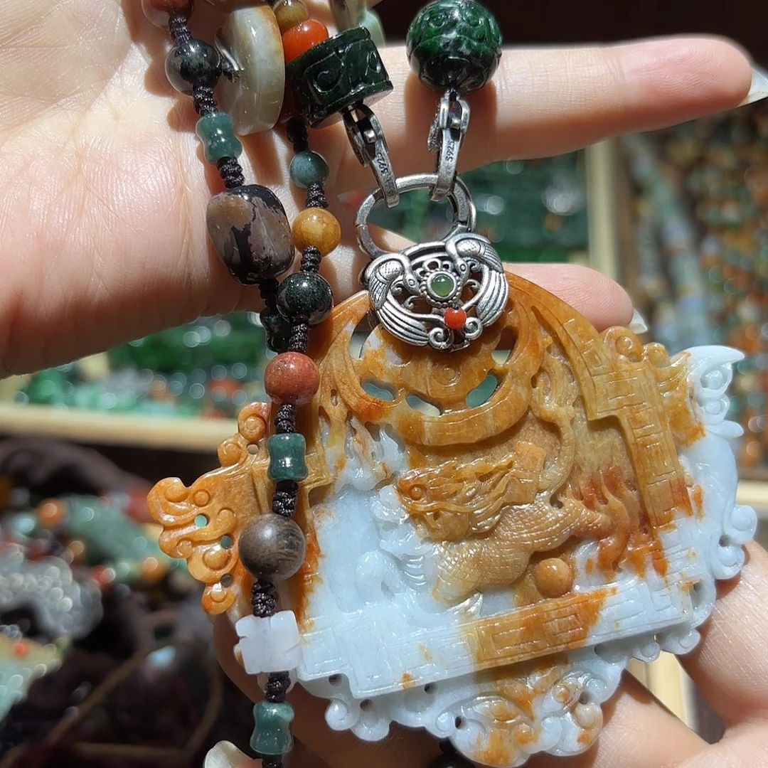 翡翠未镶嵌颈饰原创