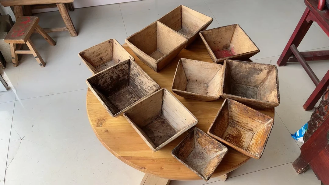 升，古代盛粮食，量粮食的工具，品相不错