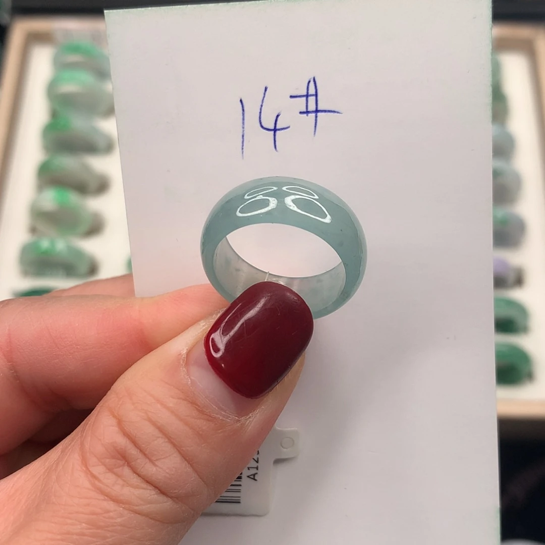 【闪购商品】翡翠戒指未镶嵌14圈