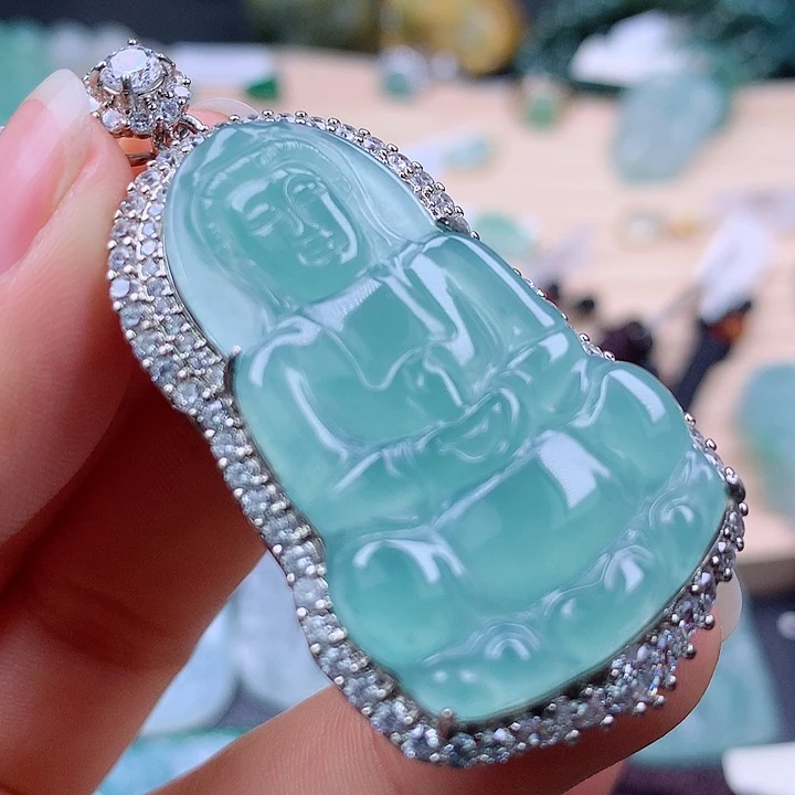 【闪购商品】翡翠颈饰未镶嵌翡翠吊坠