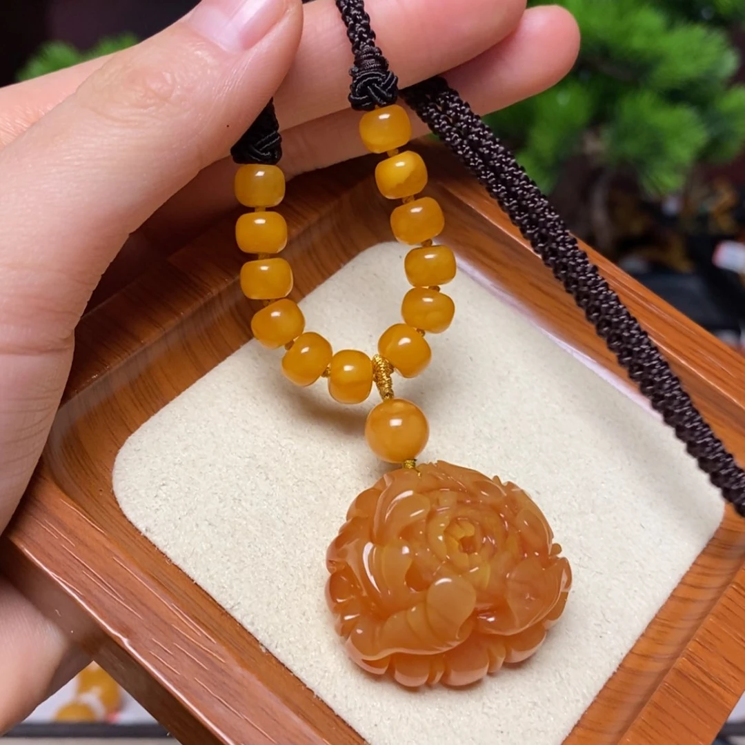 【闪购商品】蜜蜡颈饰未镶嵌项链