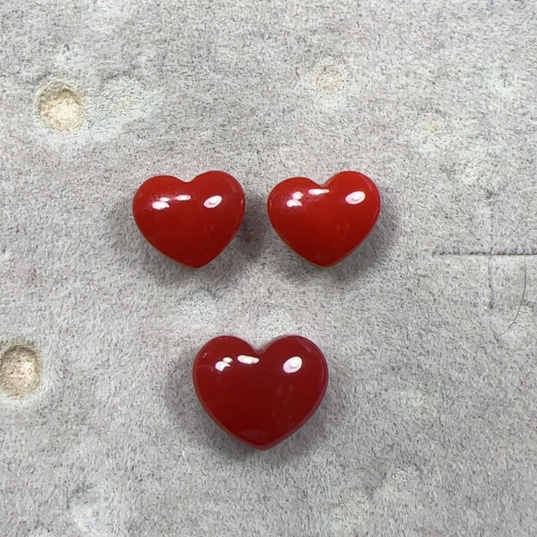 南红玛瑙未镶嵌耳钉➕吊坠面