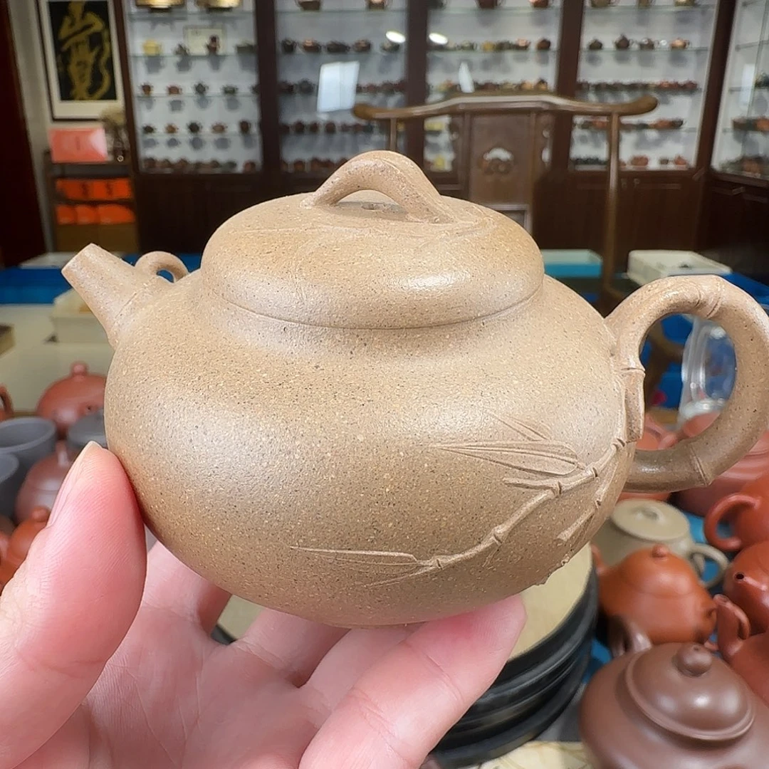 茶壶紫砂竹韵段泥