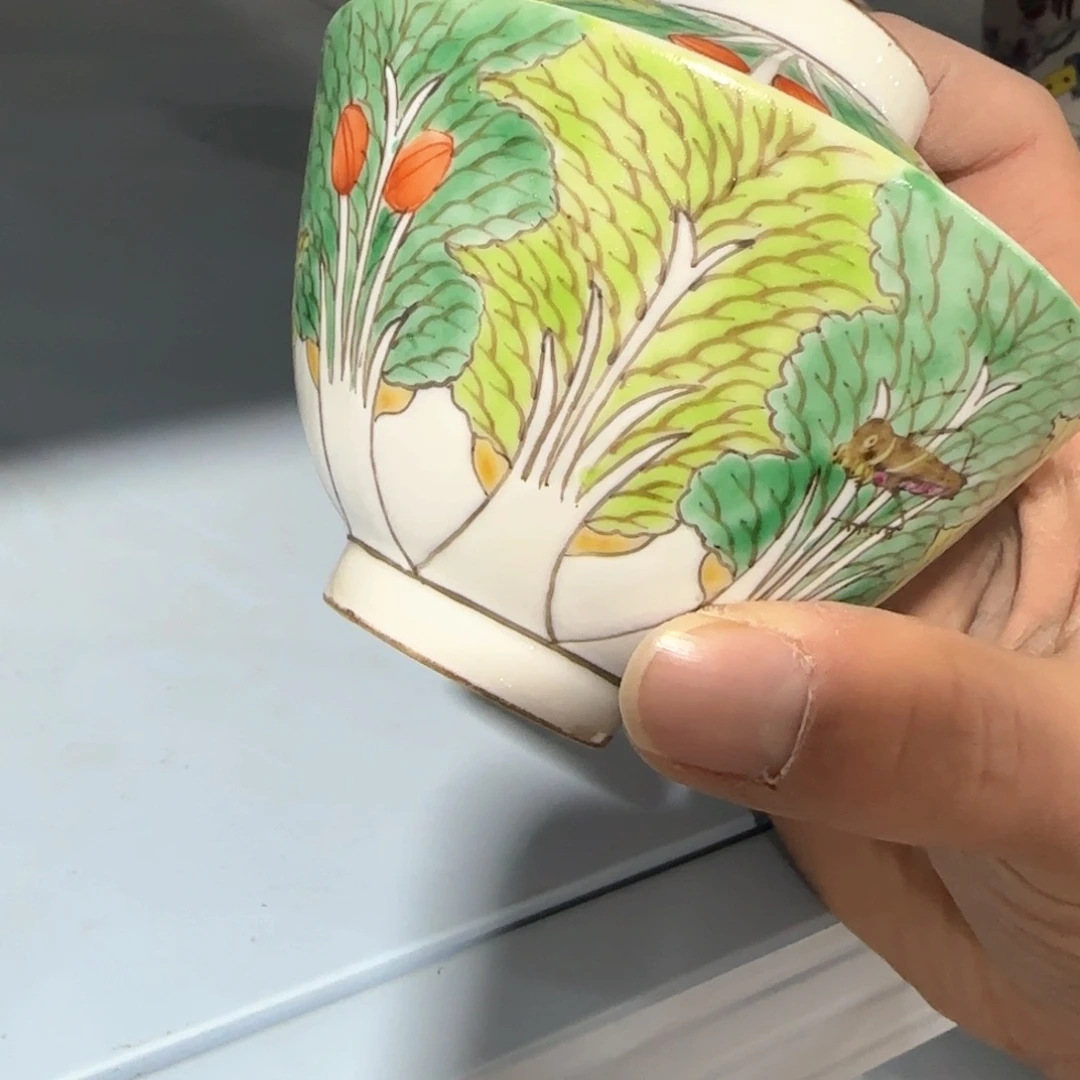 瓷片摆件手绘瓷器全部处理