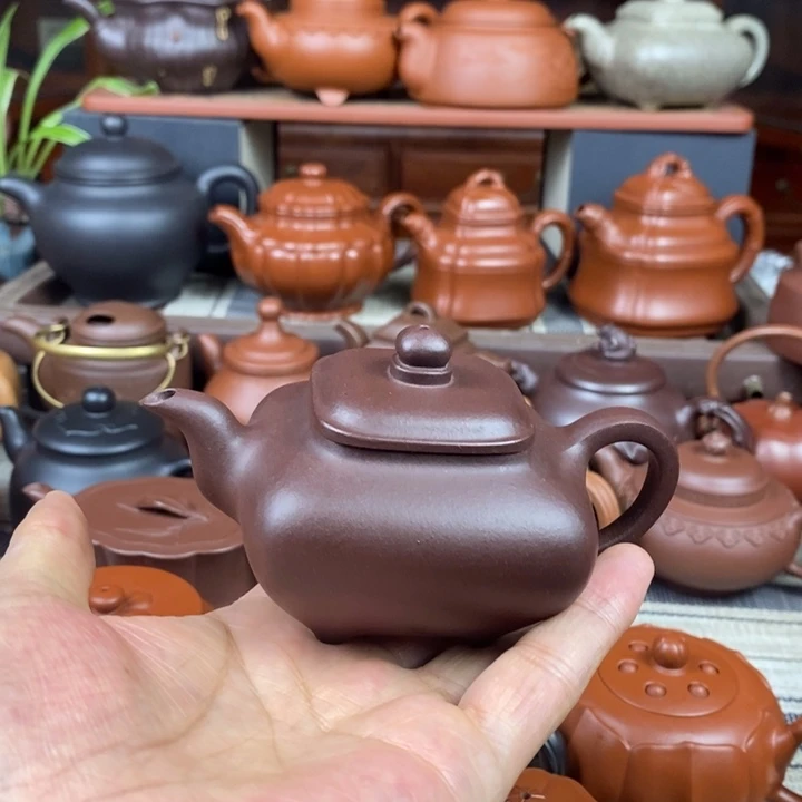 茶壶紫砂全手工传炉130-260cc原矿老紫泥特价