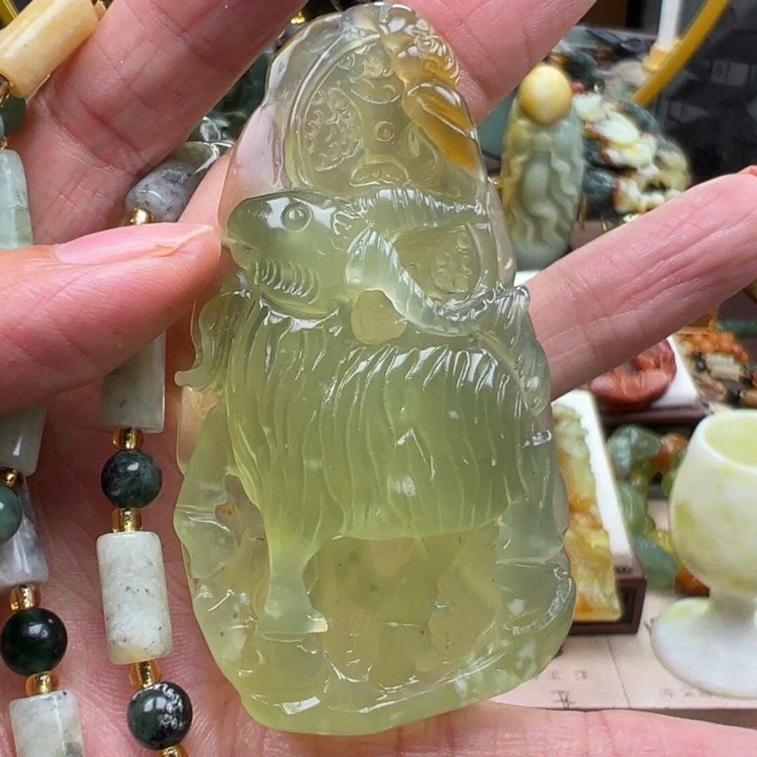 岫玉未镶嵌挂件挂件