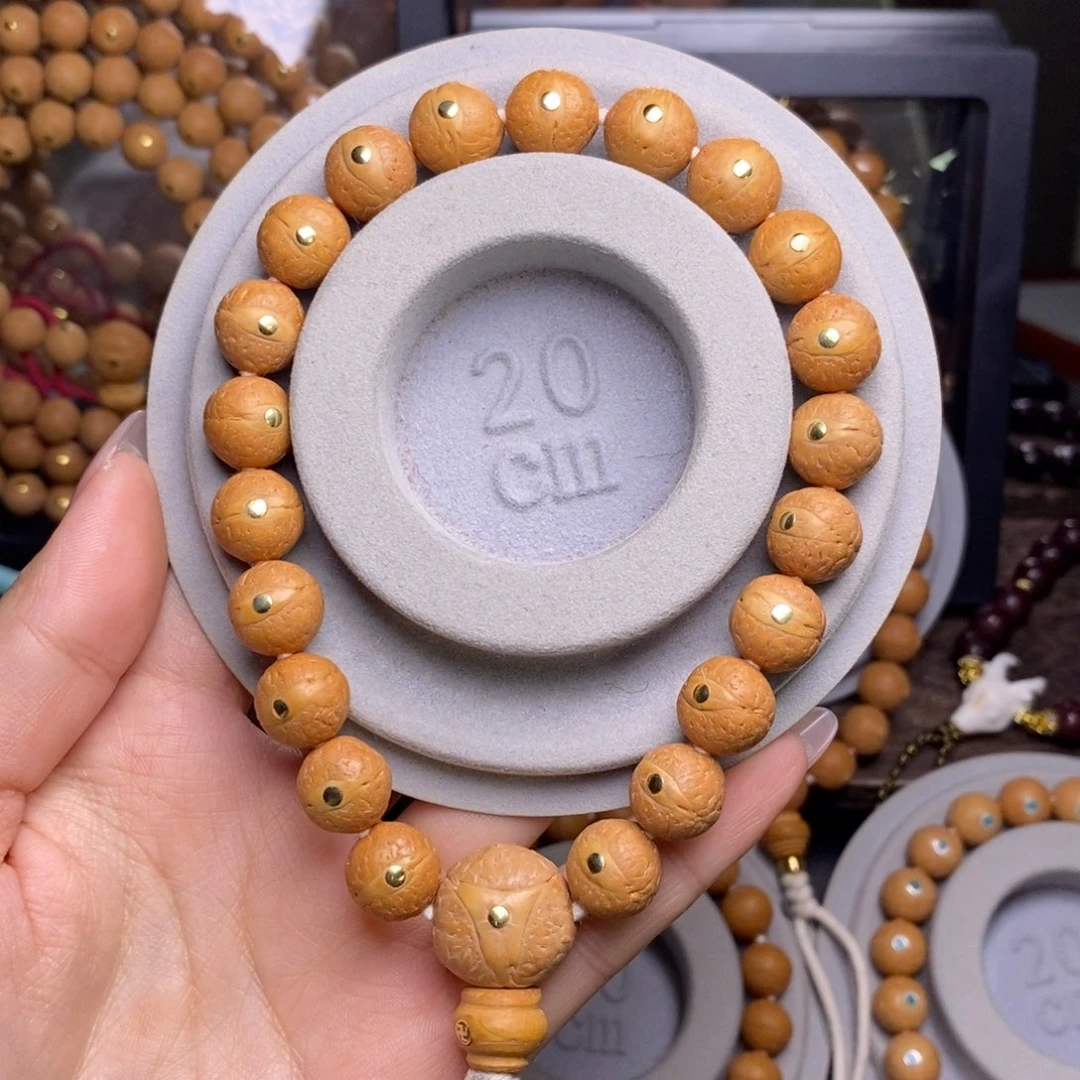 凤眼菩提手串12加铜钉