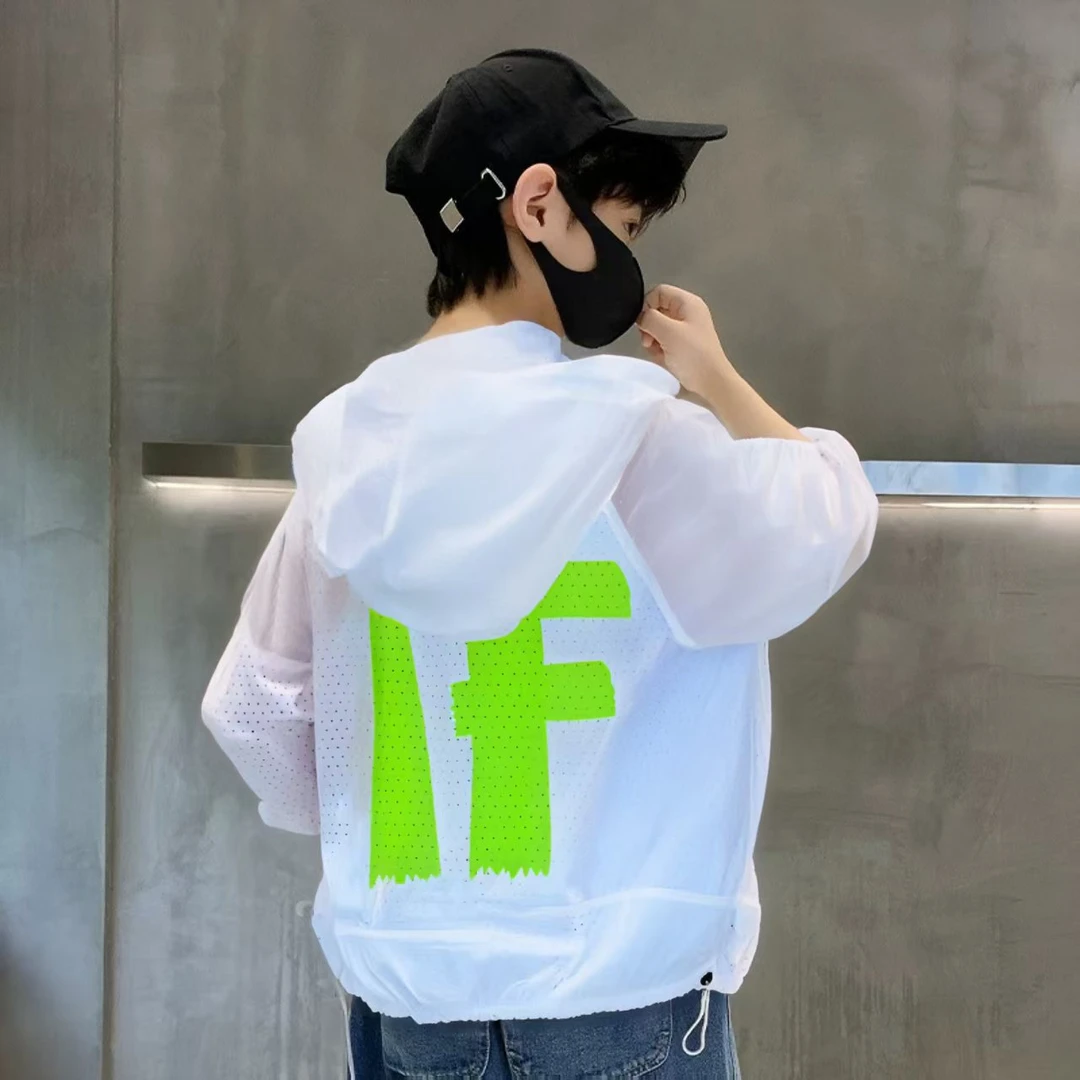 男女童轻薄防晒衣2025夏装新款中大童薄款透气儿童夏季连帽皮肤衣