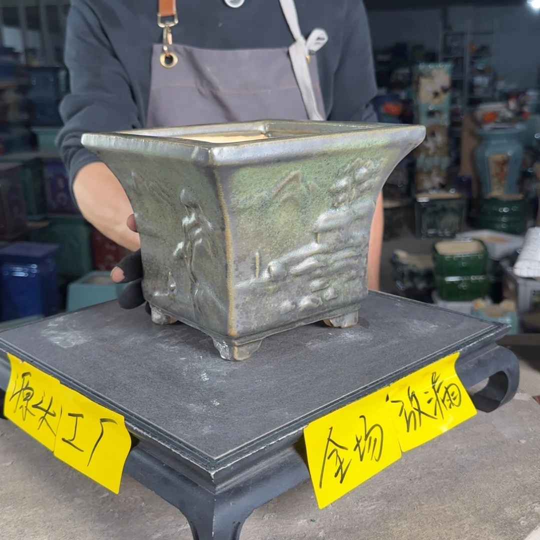 一风堂石湾花盆。微瑕