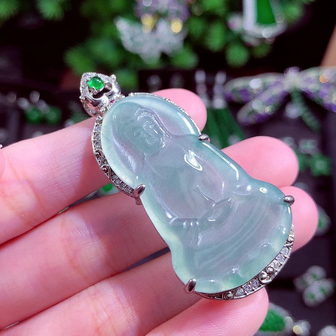 颈饰未镶嵌翡翠天然