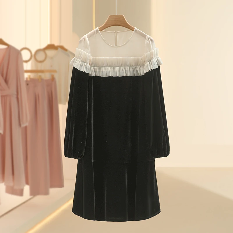 【良月】千金法式名媛荷叶边连衣裙2025春季七号铺专柜品牌女装