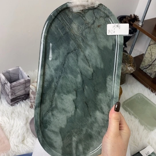 石材天然大理石托盘9076